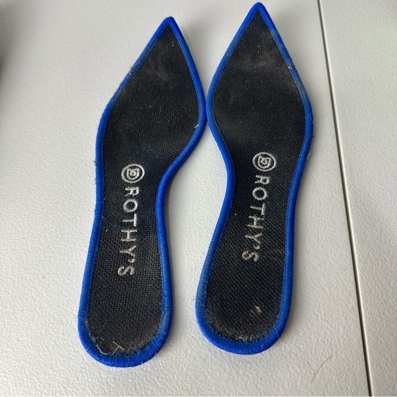 Rothy’s Tan Brown Black Leopard Cheetah Animal Print The Point Skip On Flats 7.5 - Picture 5 of 8